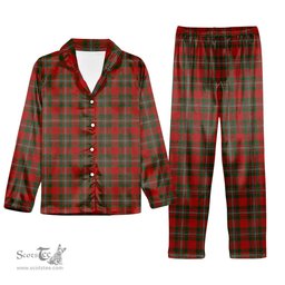 ScotsTee Shop Scottish MacGregor Tartan Pajama Satin Velvet Flannel Pajama Set