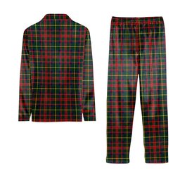 ScotsTee Shop Scottish MacIntosh Hunting Modern Tartan Pajama Satin Velvet Flannel Pajama Set