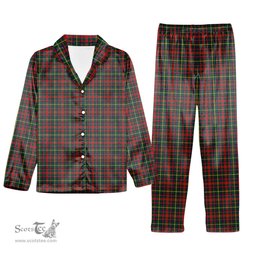 ScotsTee Shop Scottish MacIntosh Hunting Modern Tartan Pajama Satin Velvet Flannel Pajama Set