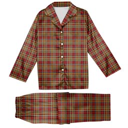 ScotsTee Shop Scottish MacGlashan 3 Tartan Pajama Satin Velvet Flannel Pajama Set