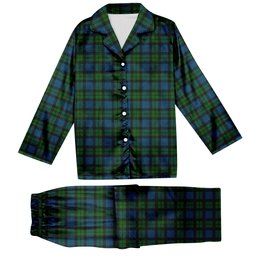 ScotsTee Shop Scottish MacKay Modern Tartan Pajama Satin Velvet Flannel Pajama Set