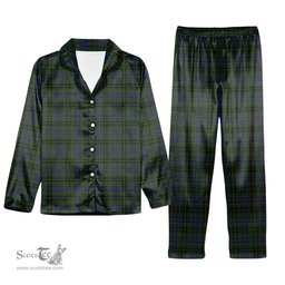 ScotsTee Shop Scottish MacInnes Tartan Pajama Satin Velvet Flannel Pajama Set