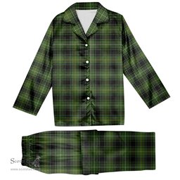 ScotsTee Shop Scottish MacIver Hunting Tartan Pajama Satin Velvet Flannel Pajama Set