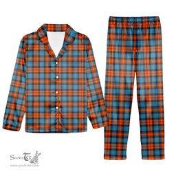 ScotsTee Shop Scottish MacLachlan Ancient Tartan Pajama Satin Velvet Flannel Pajama Set