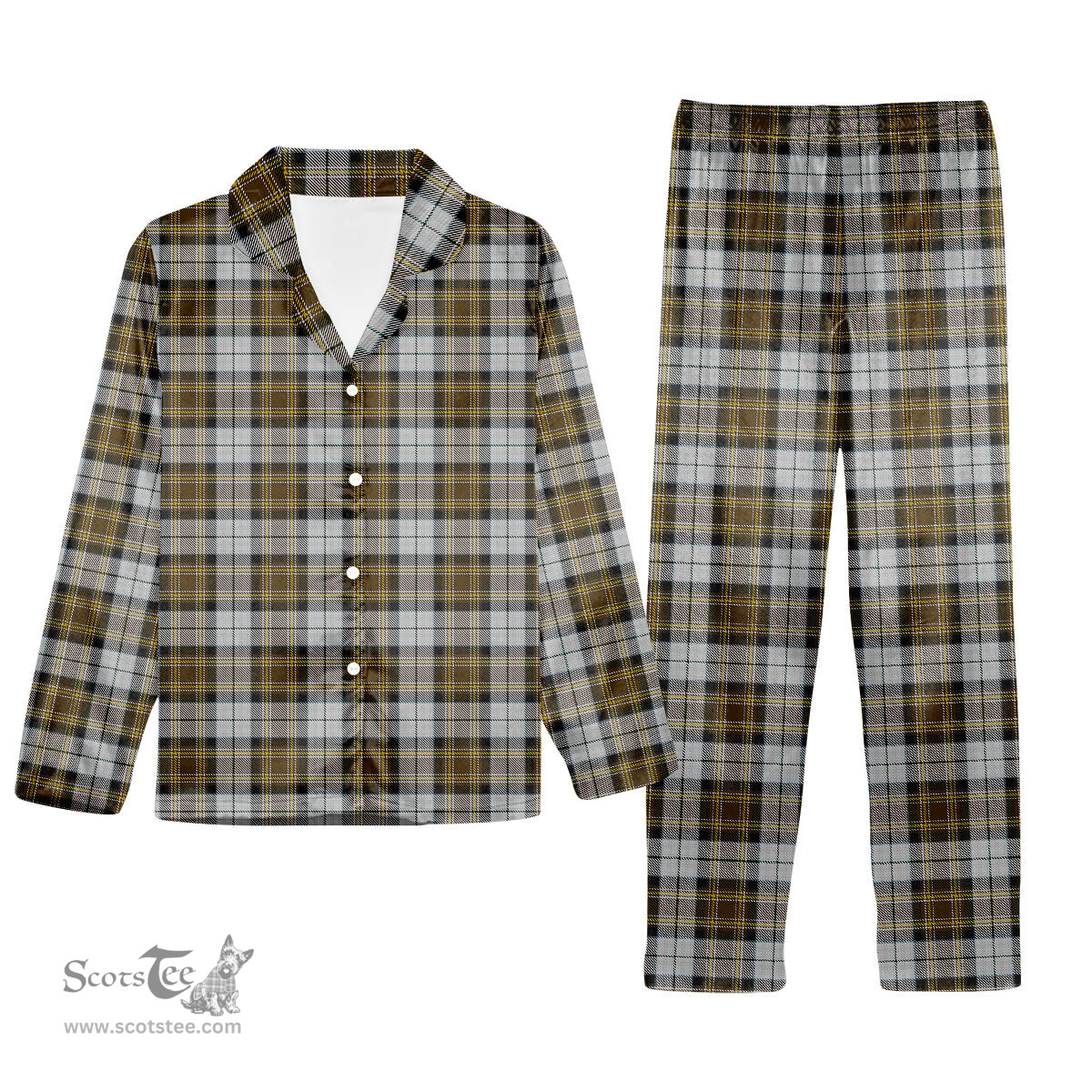 ScotsTee Shop Scottish MacKellar Dress Tartan Pajama Satin Velvet Flannel Pajama Set