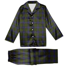 ScotsTee Shop Scottish MacMillan Hunting Modern Tartan Pajama Satin Velvet Flannel Pajama Set