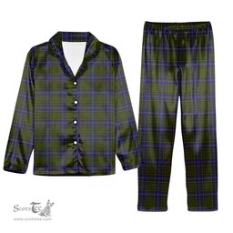 ScotsTee Shop Scottish MacMillan Hunting Modern Tartan Pajama Satin Velvet Flannel Pajama Set