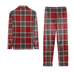 ScotsTee Shop Scottish MacLean of Duart Dress 2 Tartan Pajama Satin Velvet Flannel Pajama Set