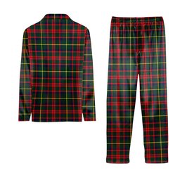 ScotsTee Shop Scottish MacKintosh Hunting Modern Tartan Pajama Satin Velvet Flannel Pajama Set