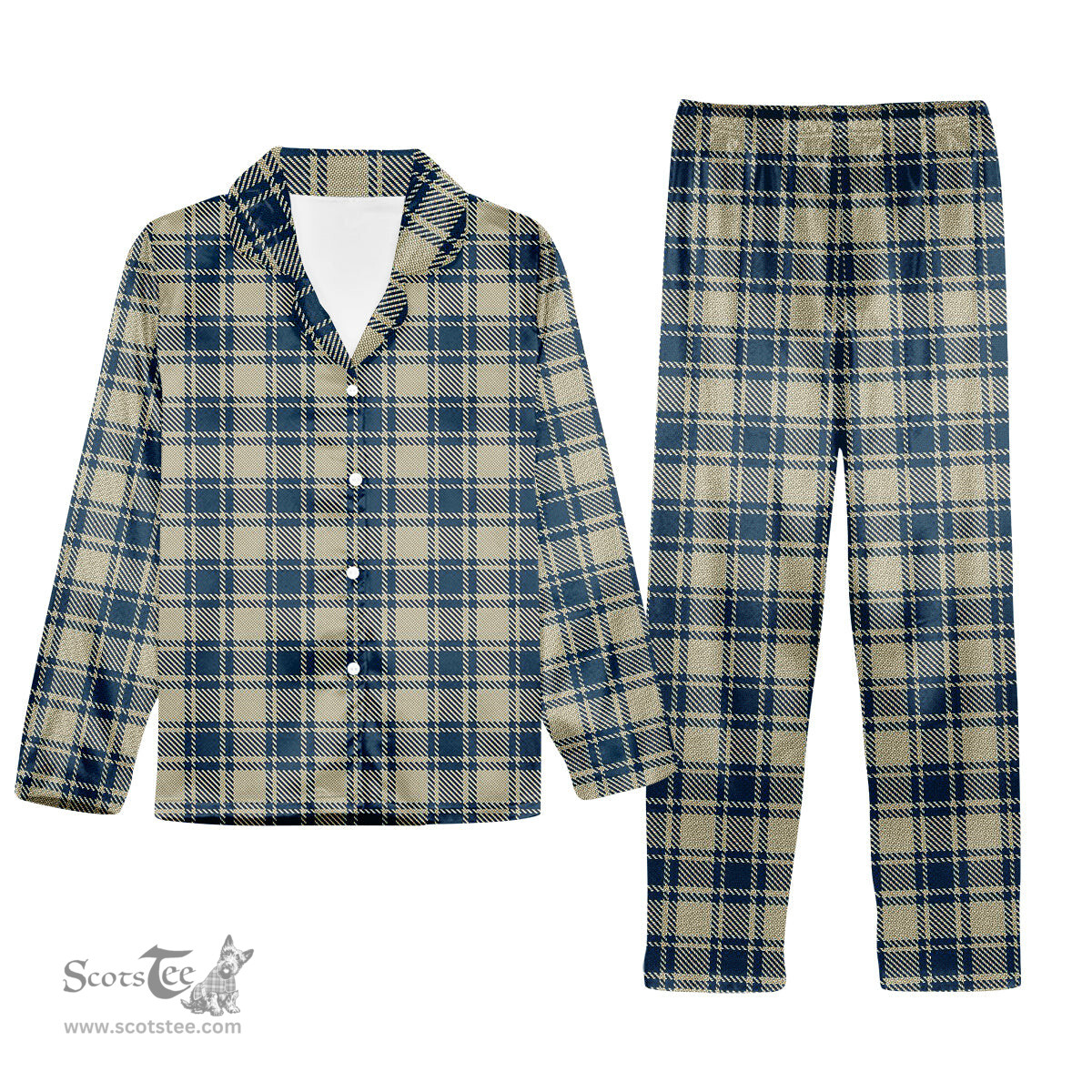 ScotsTee Shop Scottish MacMugen Tartan Pajama Satin Velvet Flannel Pajama Set