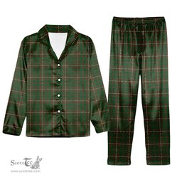 ScotsTee Shop Scottish MacKinnon Hunting 2 Tartan Pajama Satin Velvet Flannel Pajama Set