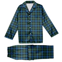 ScotsTee Shop Scottish MacKirdy Tartan Pajama Satin Velvet Flannel Pajama Set