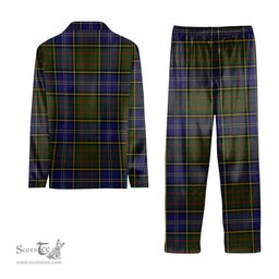 ScotsTee Shop Scottish MacMillan Hunting 2 Tartan Pajama Satin Velvet Flannel Pajama Set