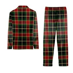 ScotsTee Shop Scottish MacLachlan 3 Tartan Pajama Satin Velvet Flannel Pajama Set