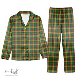 ScotsTee Shop Scottish MacMillan Old Ancient Tartan Pajama Satin Velvet Flannel Pajama Set