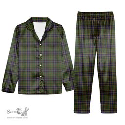ScotsTee Shop Scottish MacMillan Hunting Modern SC Tartan Pajama Satin Velvet Flannel Pajama Set