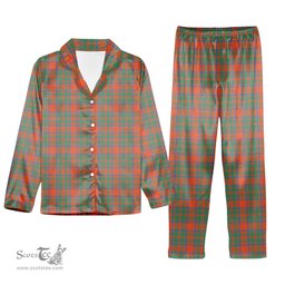 ScotsTee Shop Scottish MacKintosh Ancient Tartan Pajama Satin Velvet Flannel Pajama Set