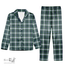 ScotsTee Shop Scottish MacKenzie Dress Ancient Tartan Pajama Satin Velvet Flannel Pajama Set
