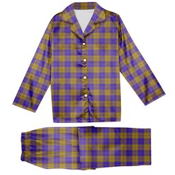 ScotsTee Shop Scottish MacLachlan 5 Tartan Pajama Satin Velvet Flannel Pajama Set