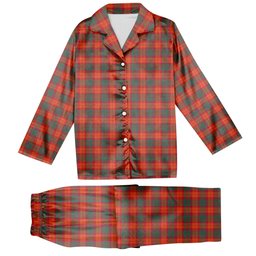 ScotsTee Shop Scottish MacNab Ancient Tartan Pajama Satin Velvet Flannel Pajama Set