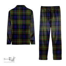 ScotsTee Shop Scottish MacLaren Modern Tartan Pajama Satin Velvet Flannel Pajama Set