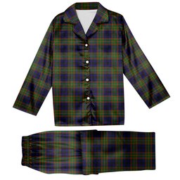 ScotsTee Shop Scottish MacLeish Tartan Pajama Satin Velvet Flannel Pajama Set