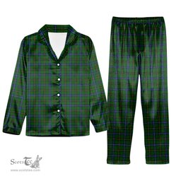 ScotsTee Shop Scottish MacKendrick Modern Tartan Pajama Satin Velvet Flannel Pajama Set