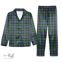 ScotsTee Shop Scottish MacLennan Ancient Tartan Pajama Satin Velvet Flannel Pajama Set