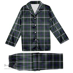 ScotsTee Shop Scottish MacKenzie Dress 2 Tartan Pajama Satin Velvet Flannel Pajama Set
