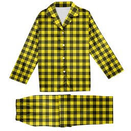 ScotsTee Shop Scottish MacLeod of Lewis Modern Tartan Pajama Satin Velvet Flannel Pajama Set