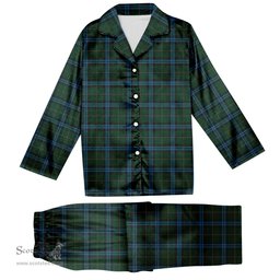 ScotsTee Shop Scottish Mackie Tartan Pajama Satin Velvet Flannel Pajama Set