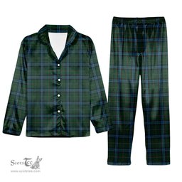 ScotsTee Shop Scottish Mackie Tartan Pajama Satin Velvet Flannel Pajama Set