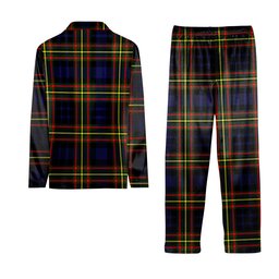 ScotsTee Shop Scottish MacLellan Modern SC Tartan Pajama Satin Velvet Flannel Pajama Set