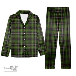 ScotsTee Shop Scottish MacLamroc Tartan Pajama Satin Velvet Flannel Pajama Set