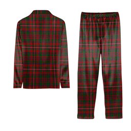 ScotsTee Shop Scottish MacKinnon Tartan Pajama Satin Velvet Flannel Pajama Set