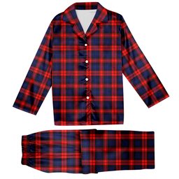 ScotsTee Shop Scottish MacLachlan Modern SC Tartan Pajama Satin Velvet Flannel Pajama Set