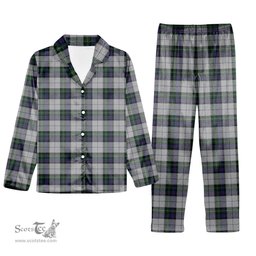 ScotsTee Shop Scottish MacKenzie Dress 3 Tartan Pajama Satin Velvet Flannel Pajama Set