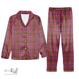 ScotsTee Shop Scottish MacRae Ancient Tartan Pajama Satin Velvet Flannel Pajama Set