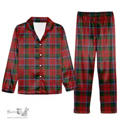 ScotsTee Shop Scottish Macnaghten Tartan Pajama Satin Velvet Flannel Pajama Set