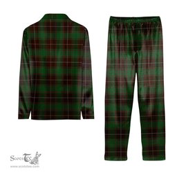 ScotsTee Shop Scottish MacPhee Hunting Tartan Pajama Satin Velvet Flannel Pajama Set