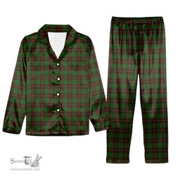 ScotsTee Shop Scottish MacPhee Hunting Tartan Pajama Satin Velvet Flannel Pajama Set