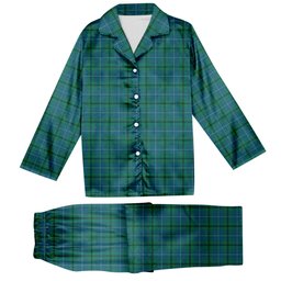 ScotsTee Shop Scottish Mayhew Tartan Pajama Satin Velvet Flannel Pajama Set