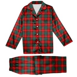 ScotsTee Shop Scottish MacPhail Modern Tartan Pajama Satin Velvet Flannel Pajama Set