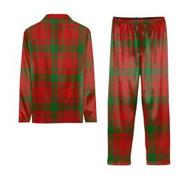 ScotsTee Shop Scottish MacQuarrie Ancient Tartan Pajama Satin Velvet Flannel Pajama Set