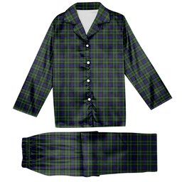 ScotsTee Shop Scottish MacNeil of Colonsay Tartan Pajama Satin Velvet Flannel Pajama Set