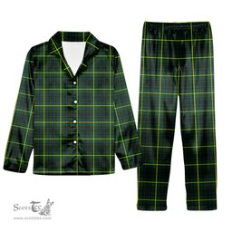 ScotsTee Shop Scottish McArthur Modern Tartan Pajama Satin Velvet Flannel Pajama Set