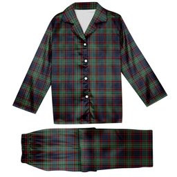 ScotsTee Shop Scottish MacNeacail Hunting Modern Tartan Pajama Satin Velvet Flannel Pajama Set