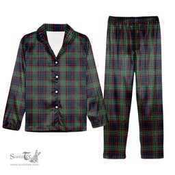 ScotsTee Shop Scottish MacNeacail Hunting Modern Tartan Pajama Satin Velvet Flannel Pajama Set