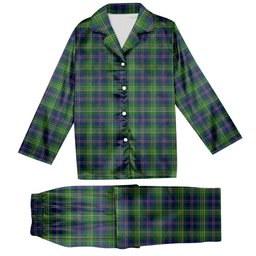 ScotsTee Shop Scottish MacOrrell Tartan Pajama Satin Velvet Flannel Pajama Set