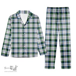 ScotsTee Shop Scottish MacNaughton Dress Ancient Tartan Pajama Satin Velvet Flannel Pajama Set
